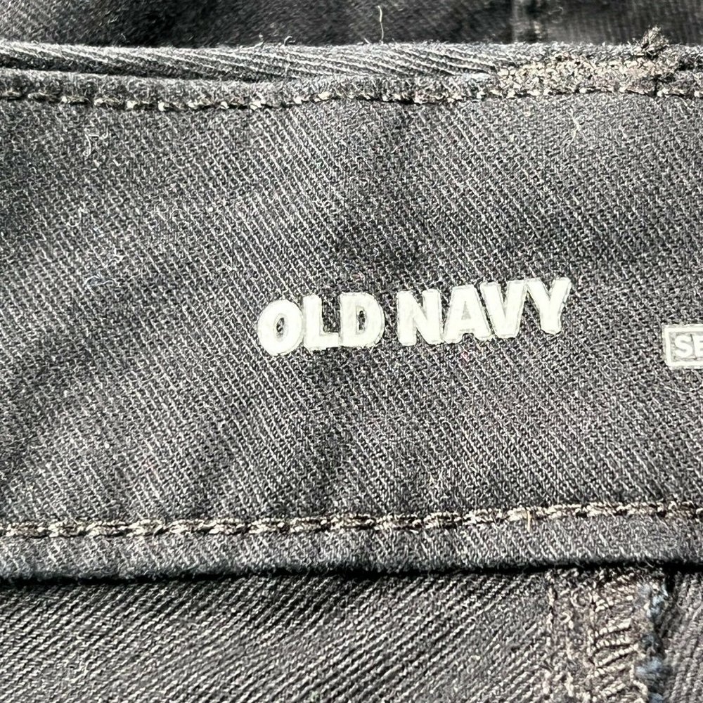 New Old Navy Pants Women's Plus 26 Short Pixie Mid-rise Black Casual Jea… - Picture 3 of 9
